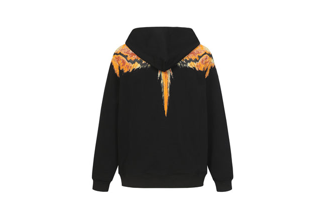 MB Orange Firework Feather Wings Hoodie